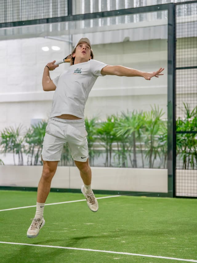Boy Playing Padel